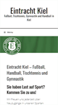 Mobile Screenshot of eintrachtkiel.de